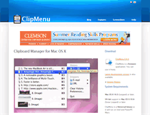 Tablet Screenshot of clipmenu.com